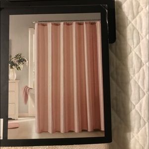 Pink Metallic Shower Curtain NWT